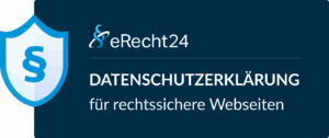 Datenschutz Siegel Dark Horizontal Large